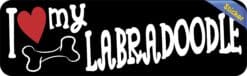 10in x 3in I Love My Labradoodle Bumper Sticker