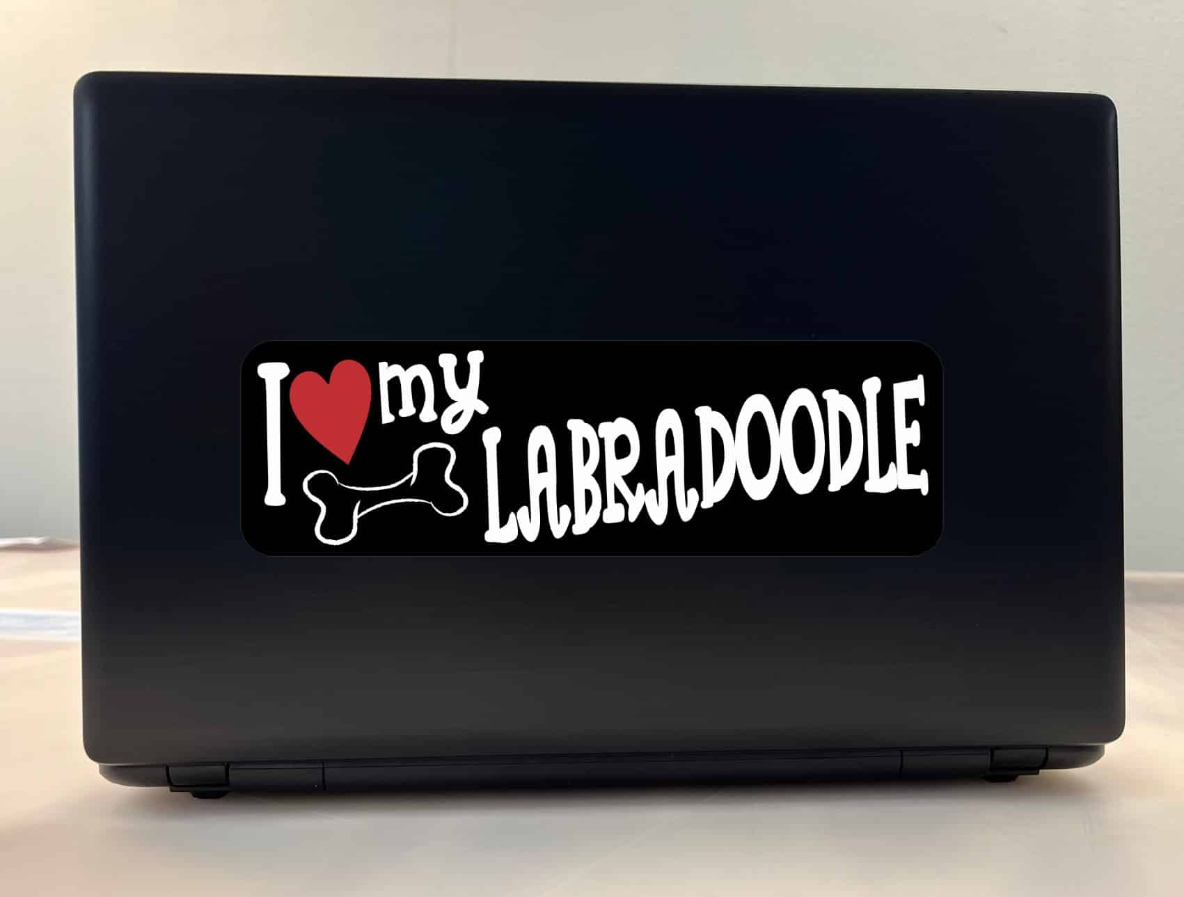 10in x 3in I Love My Labradoodle Bumper Sticker