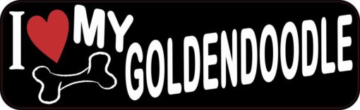 I Love My Goldendoodle Bumper Sticker