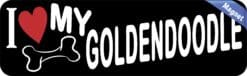 10in x 3in I Love My Goldendoodle Magnet