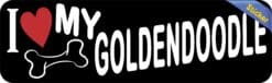 10in x 3in I Love My Goldendoodle Bumper Sticker