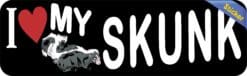 10in x 3in I Love My Skunk Bumper Sticker