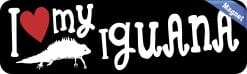 Alternative view of 10in x 3in I Love My Iguana Magnet