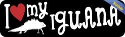 Alternative view of 10in x 3in I Love My Iguana Bumper Sticker