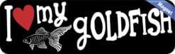 10in x 3in I Love My Goldfish Magnet
