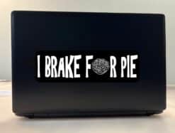 10in x 3in I Brake for Pie Bumper Sticker