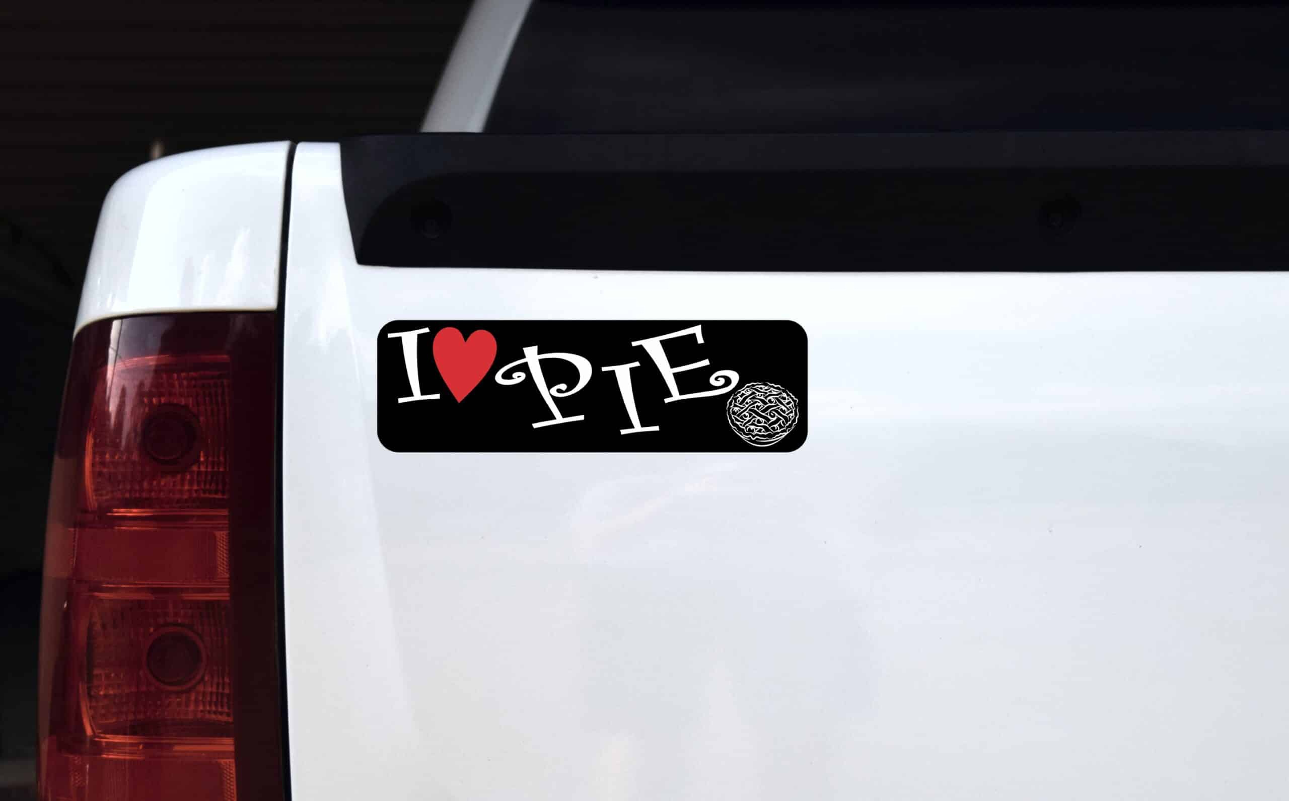 10in x 3in I Love Pie Magnet