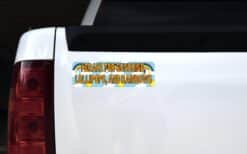 10in x 3in I Brake for Sunshine Lollipops and Rainbows Bumper Sticker
