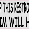 We Aim to Keep This Restroom Clean Sticker