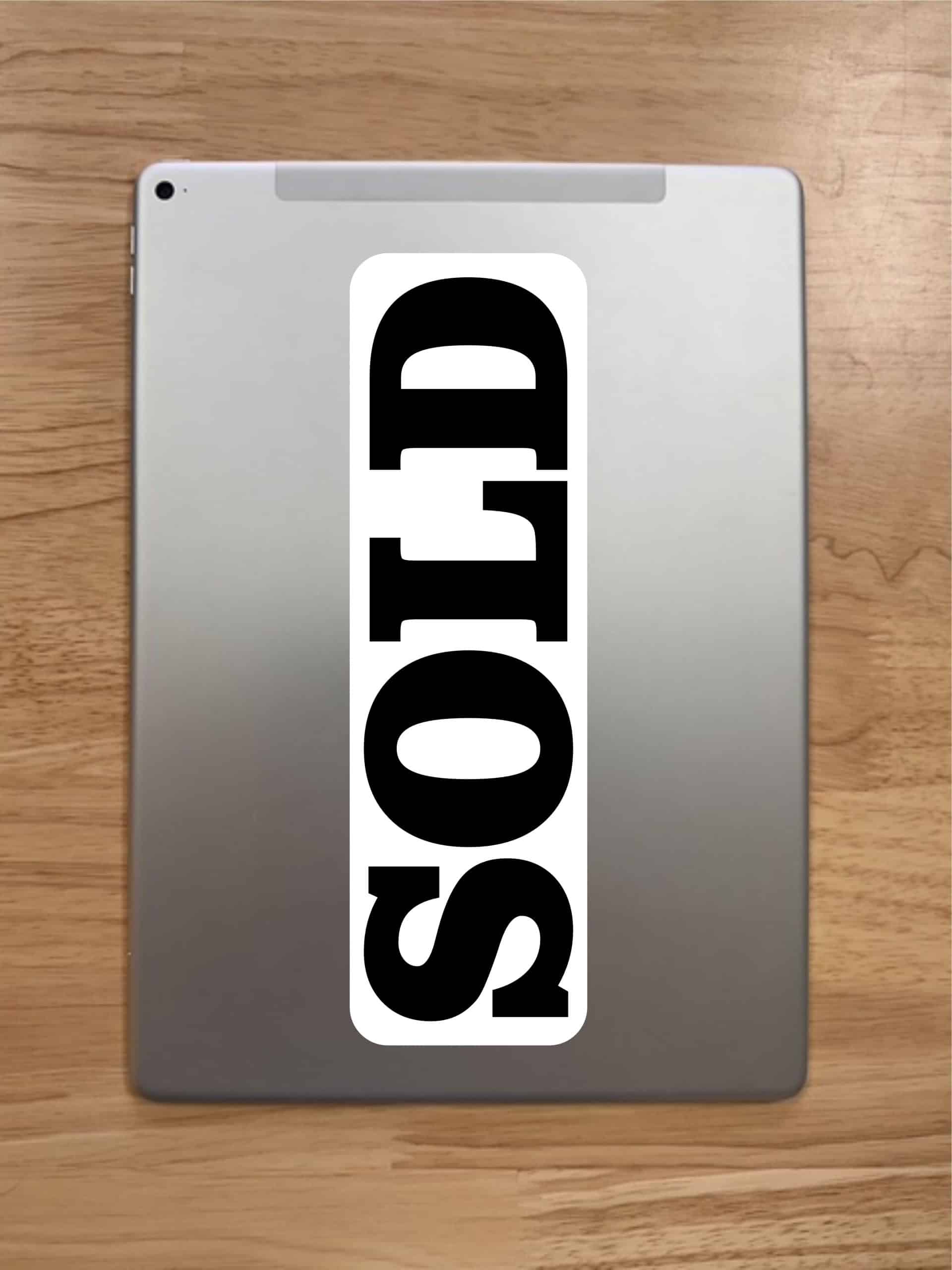 10in x 3in Sold Sticker - Image 8