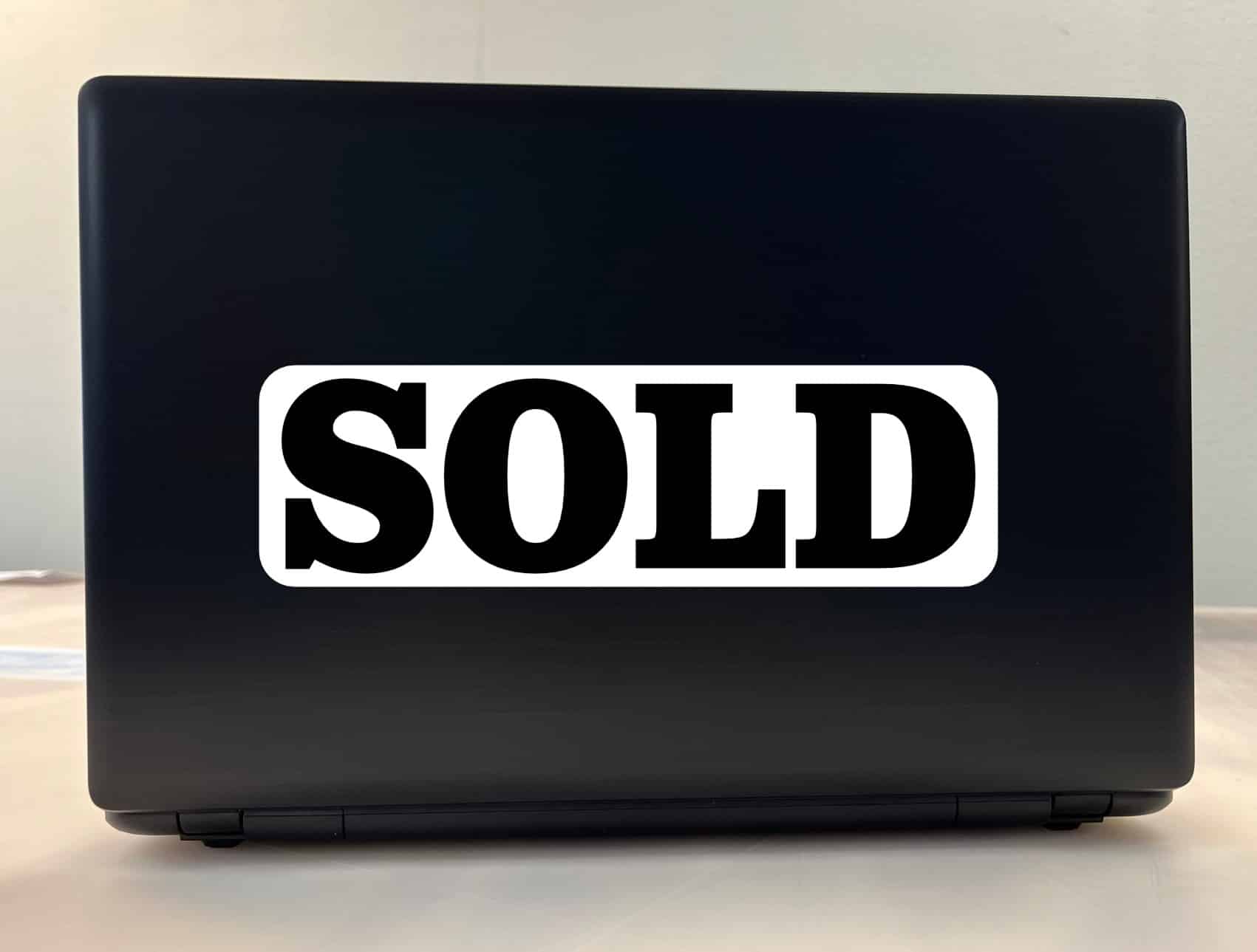 10in x 3in Sold Sticker - Image 3