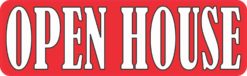 Red Open House Magnet
