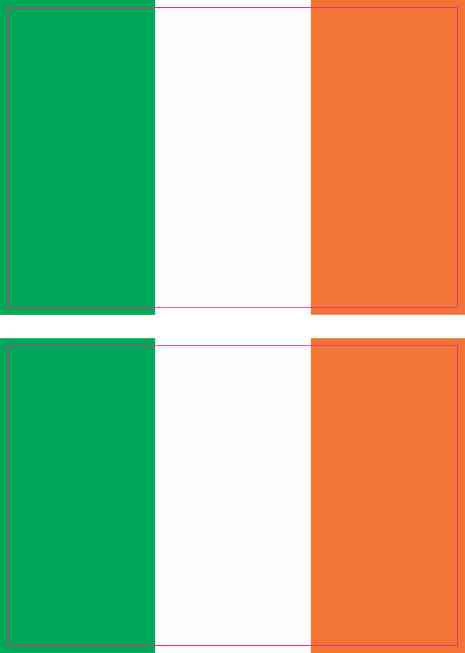 Irish Flag Stickers