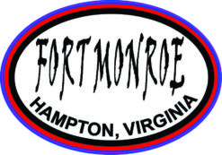 Oval Fort Monroe Sticker