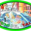 Oval Portrait Venice Italy Sticker