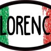 Oval Italian Flag Florence Sticker