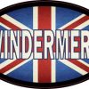 Oval UK Flag Windermere Sticker