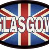 Oval UK Flag Glasgow Sticker