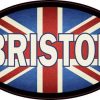 Oval UK Flag Bristol Sticker