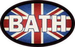 Oval UK Flag Bath Sticker