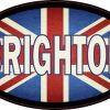 Oval UK Flag Brighton Sticker