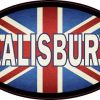 Oval UK Flag Salisbury Sticker