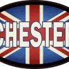 Oval UK Flag Chester Sticker