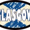 Oval Scottish Flag Glasgow Sticker
