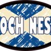 Oval Scottish Flag Loch Ness Sticker