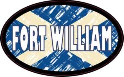 Oval Scottish Flag Fort William Sticker