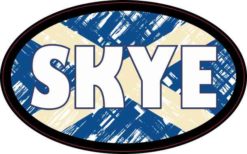 Oval Scottish Flag Skye Sticker
