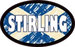 Oval Scottish Flag Stirling Sticker