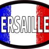 Oval French Flag Versailles Sticker