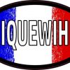 Oval French Flag Riquewihr Sticker