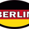 Oval German Flag Berlin Sticker