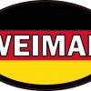Oval German Flag Weimar Sticker