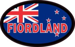 Oval New Zealand Fiordland Sticker