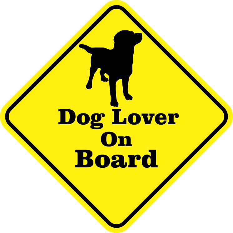 Dog Lover on Board Sticker