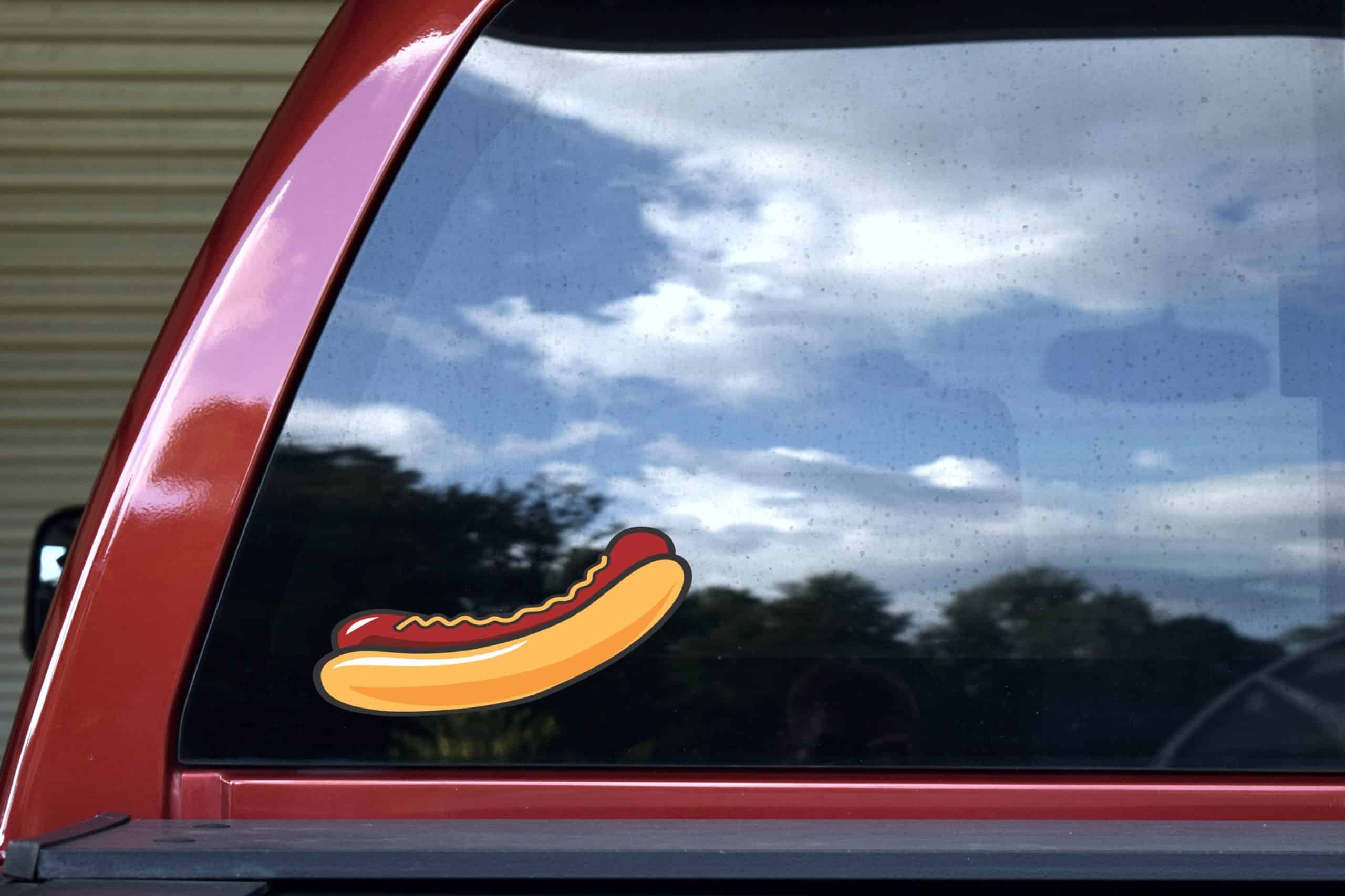 8in x 4in Hotdog Sticker - Image 5