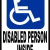 Disabled Person Inside Sticker
