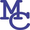 Die Cut Interlocked Blue MC Moffat County Stickers