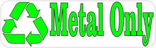 Metal Only Recycle Magnet