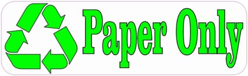 Paper Only Recycle Magnet