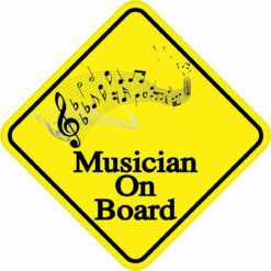 Musician On Board Sticker