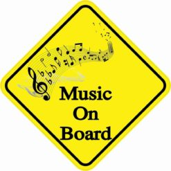 Music On Board Sticker