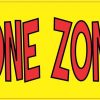 Yellow No Phone Zone Magnet