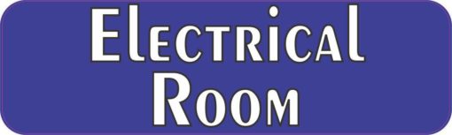 Blue Electrical Room Magnet