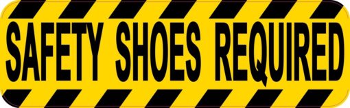 Safety Shoes Required Sticker