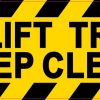 Forklift Traffic Keep Clear Sticker