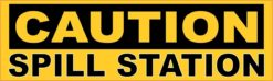 Caution Spill Station Sticker
